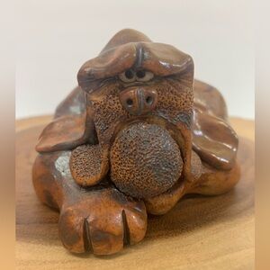 Original Bassett Hound Glazed Pottery